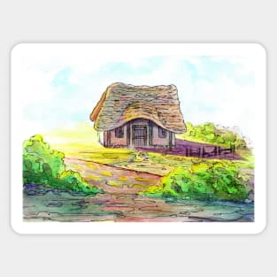 Anglo-Saxon Cozy Cottage Sticker